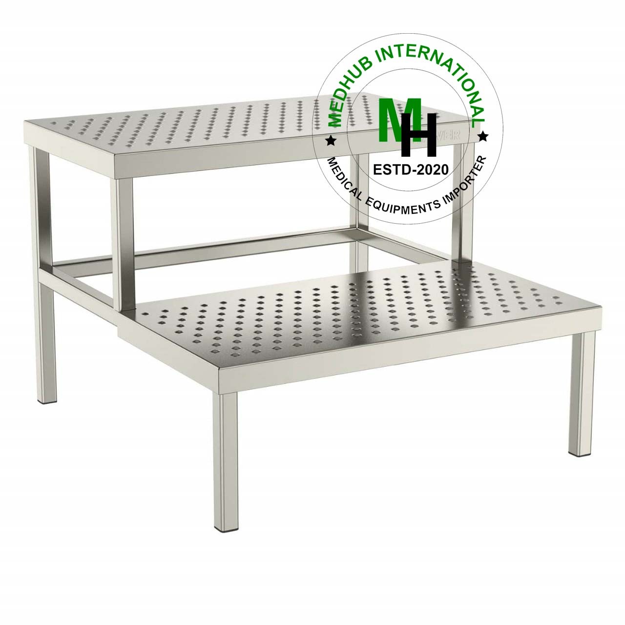 Over Step Tool (Stair) for hospital/home use (Stainless Steel)