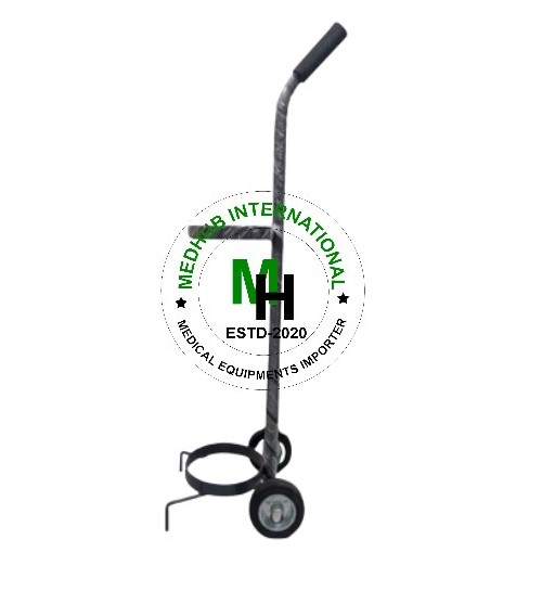 Mild Steel High Quality Oxygen Cylinder Trolley for Hospital/Home Use