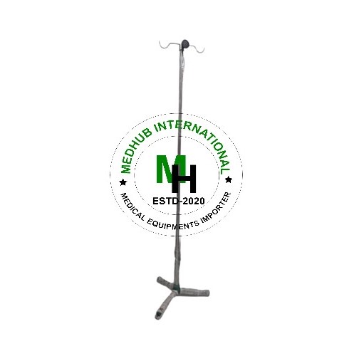Stainless Steel Small Size 3/4 Saline Stand without Wheel for Hospital/Home Use