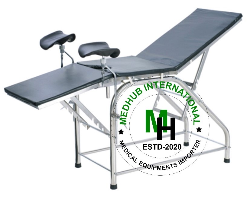Gynecological Bed for Patient with Mattress (Stainless Steel)