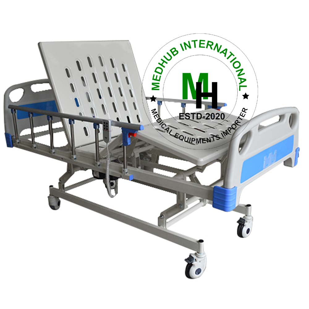 ABS Three (03) Function Electric Hospital Bed With Mattress And IV Pole