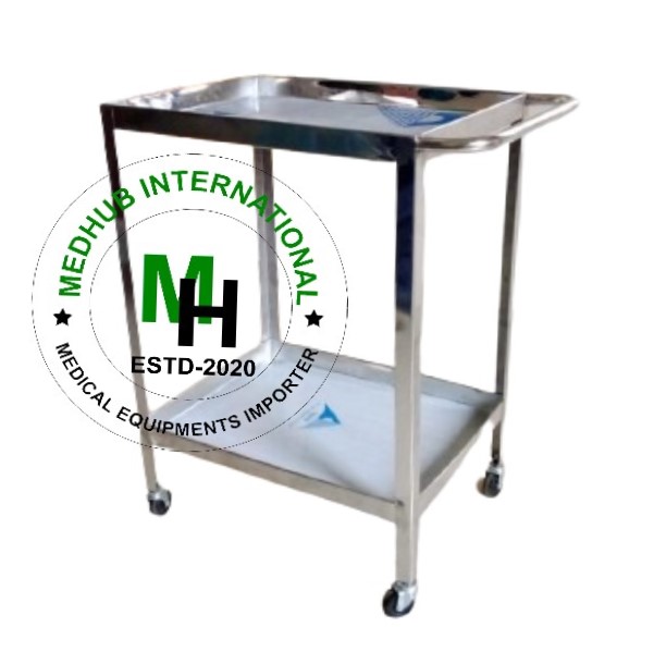 Stainless Steel Instrument/Medicine Trolley (18*28) Big Size 2 Step