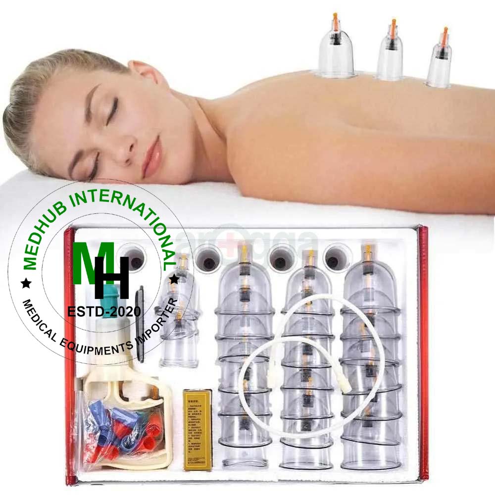 Physiotherapy Cupping Set (32 Pieces) / Hijama cupping set for hospital and home use