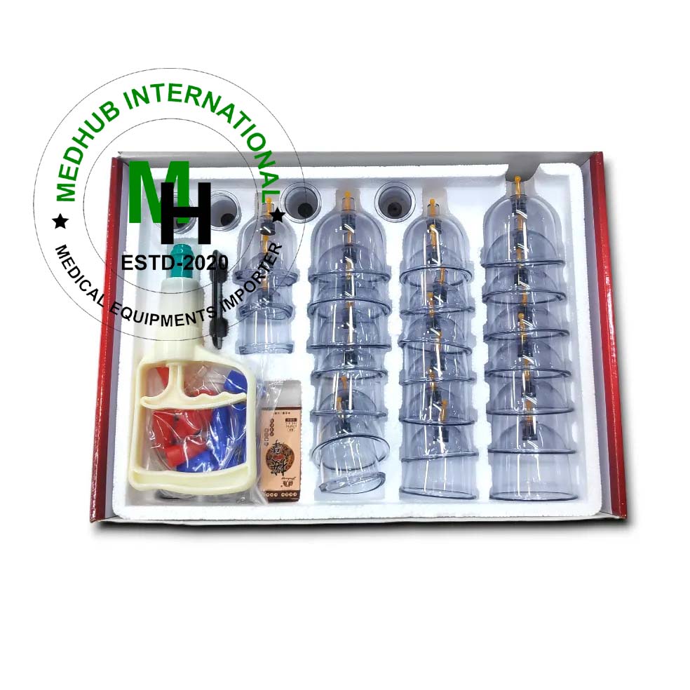 Physiotherapy Cupping Set (32 Pieces) / Hijama cupping set for hospital and home use