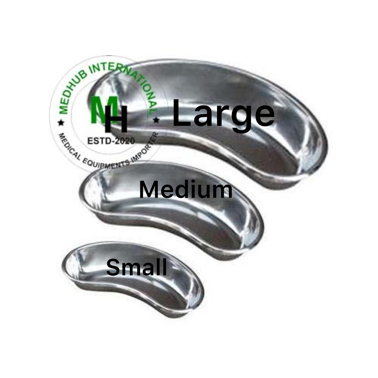 Kidney Tray Medium Size for Hospital/Home Use (Stainless Steel)