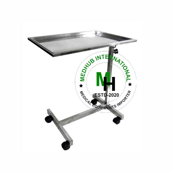 Stainless Steel Mayo's Trolley with Wheel for Hospital Use
