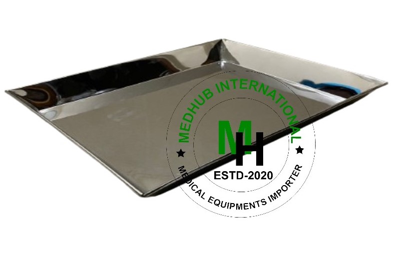 Stainless Steel Big Size Baby Tray For Hospital Use
