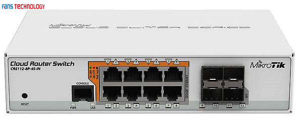 MIKROTIK SWITCH CRS112-8P-4S-IN